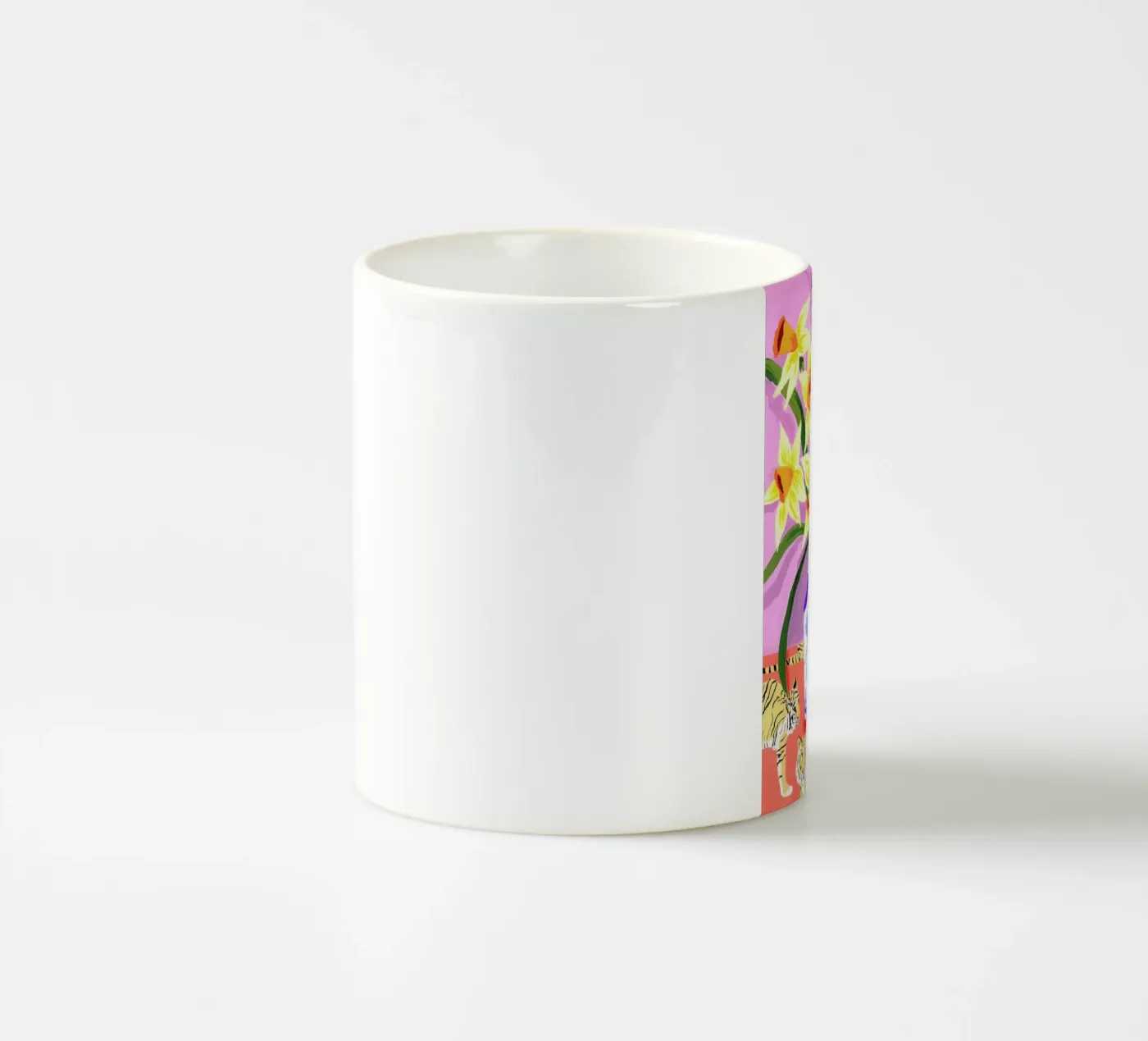 Daffodils ceramic mug by Sarah Gesek