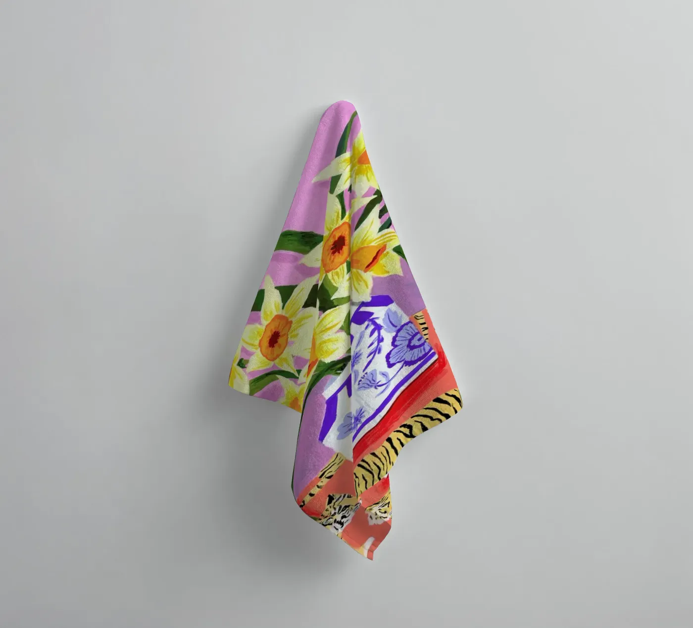 Daffodils badhanddoek van Sarah Gesek