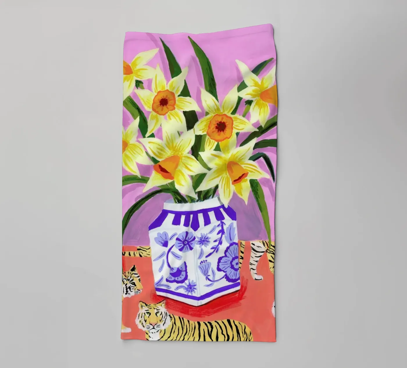 Daffodils badhanddoek van Sarah Gesek