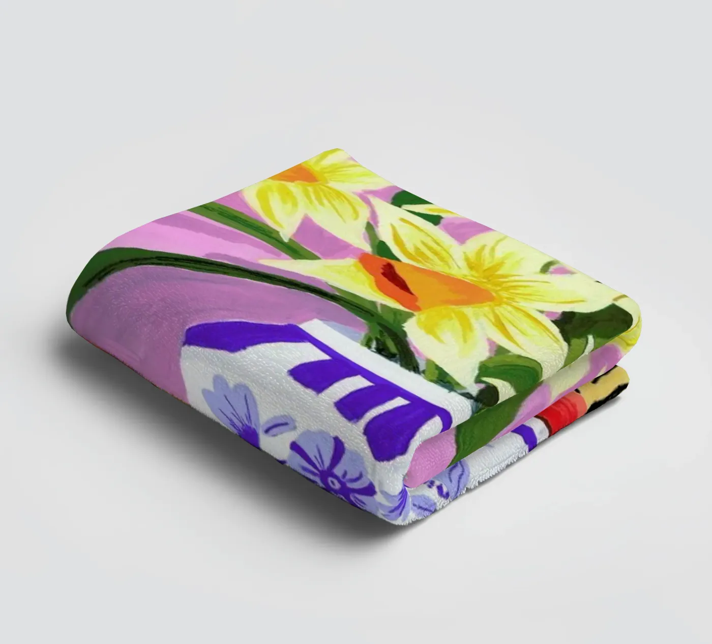 Daffodils badhanddoek van Sarah Gesek