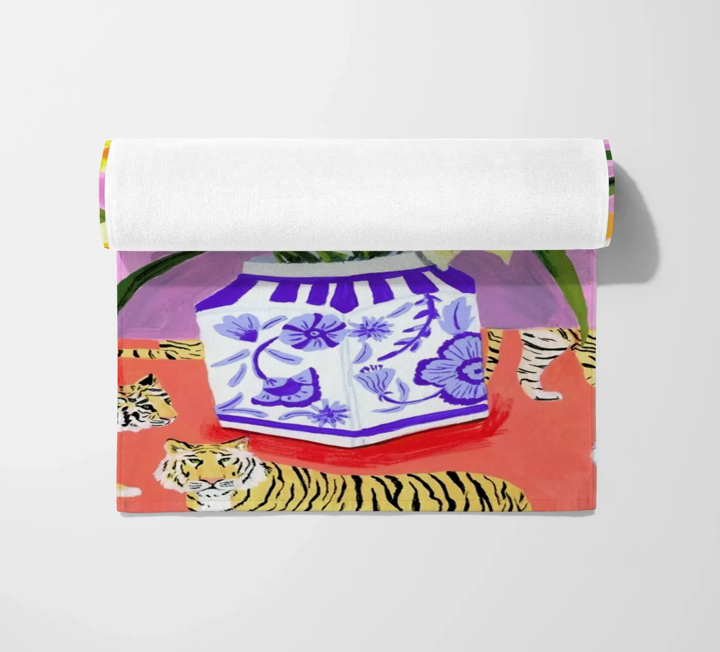 Daffodils beach towel by Sarah Gesek