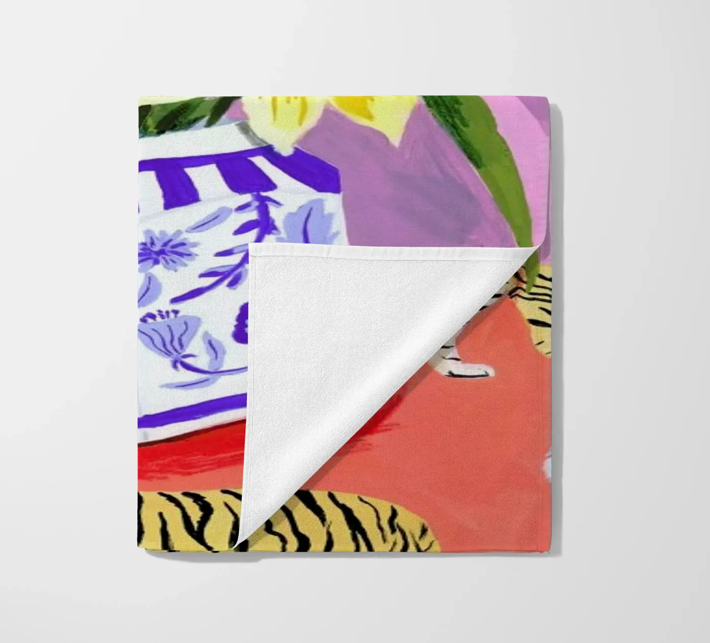 Daffodils beach towel by Sarah Gesek