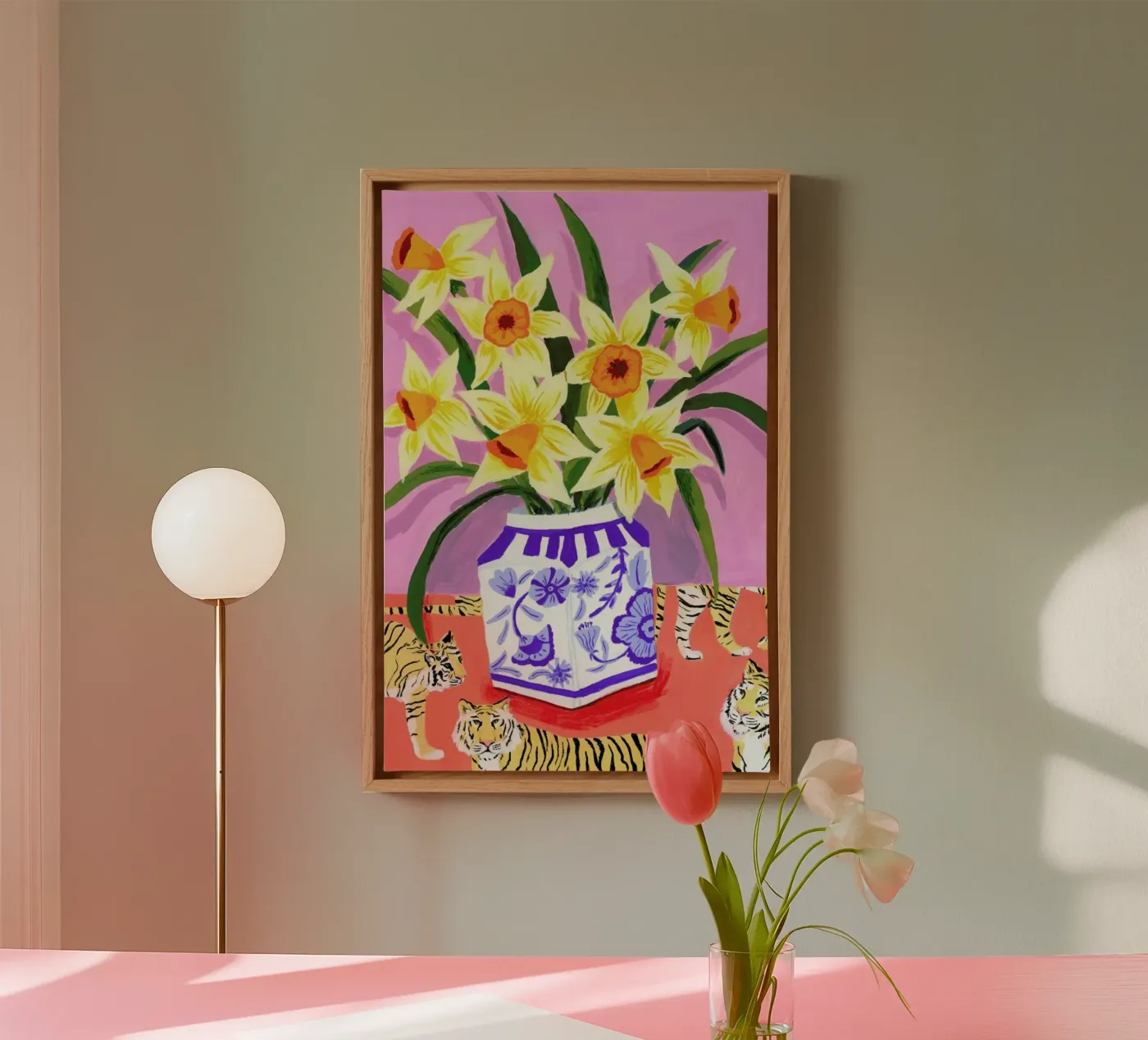 Daffodils canvas by Sarah Gesek