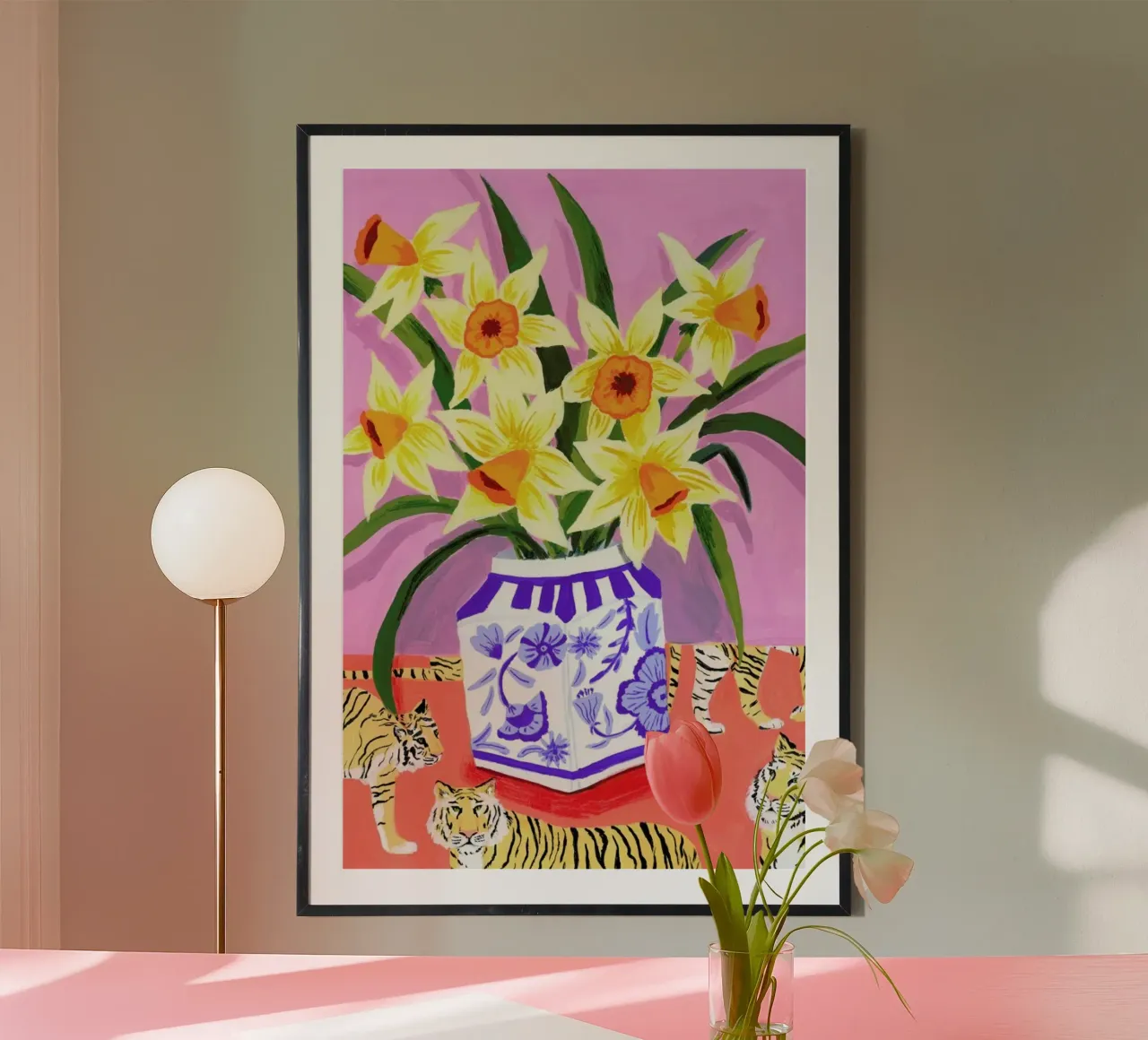 Daffodils poster van Sarah Gesek