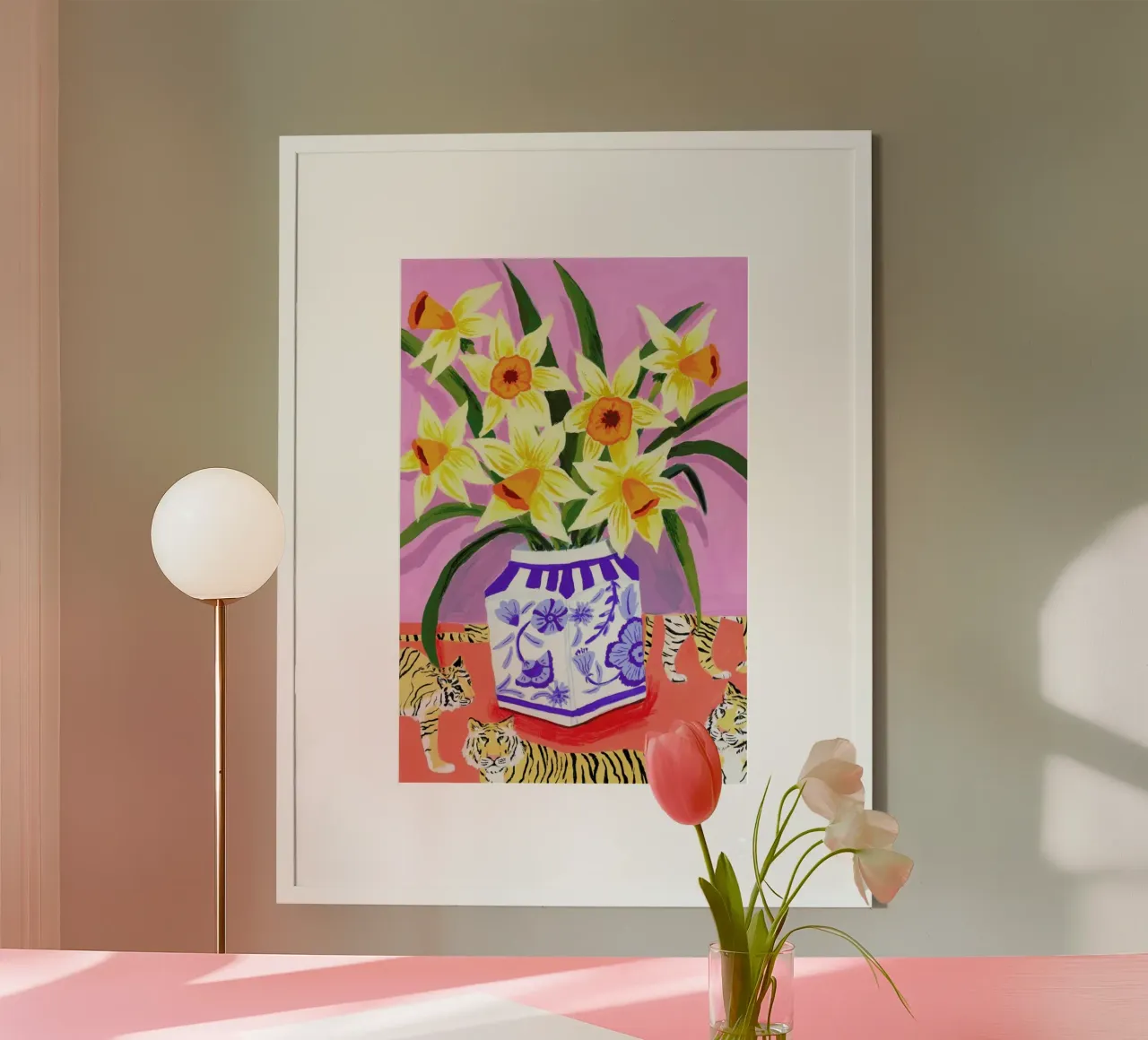 Daffodils poster van Sarah Gesek