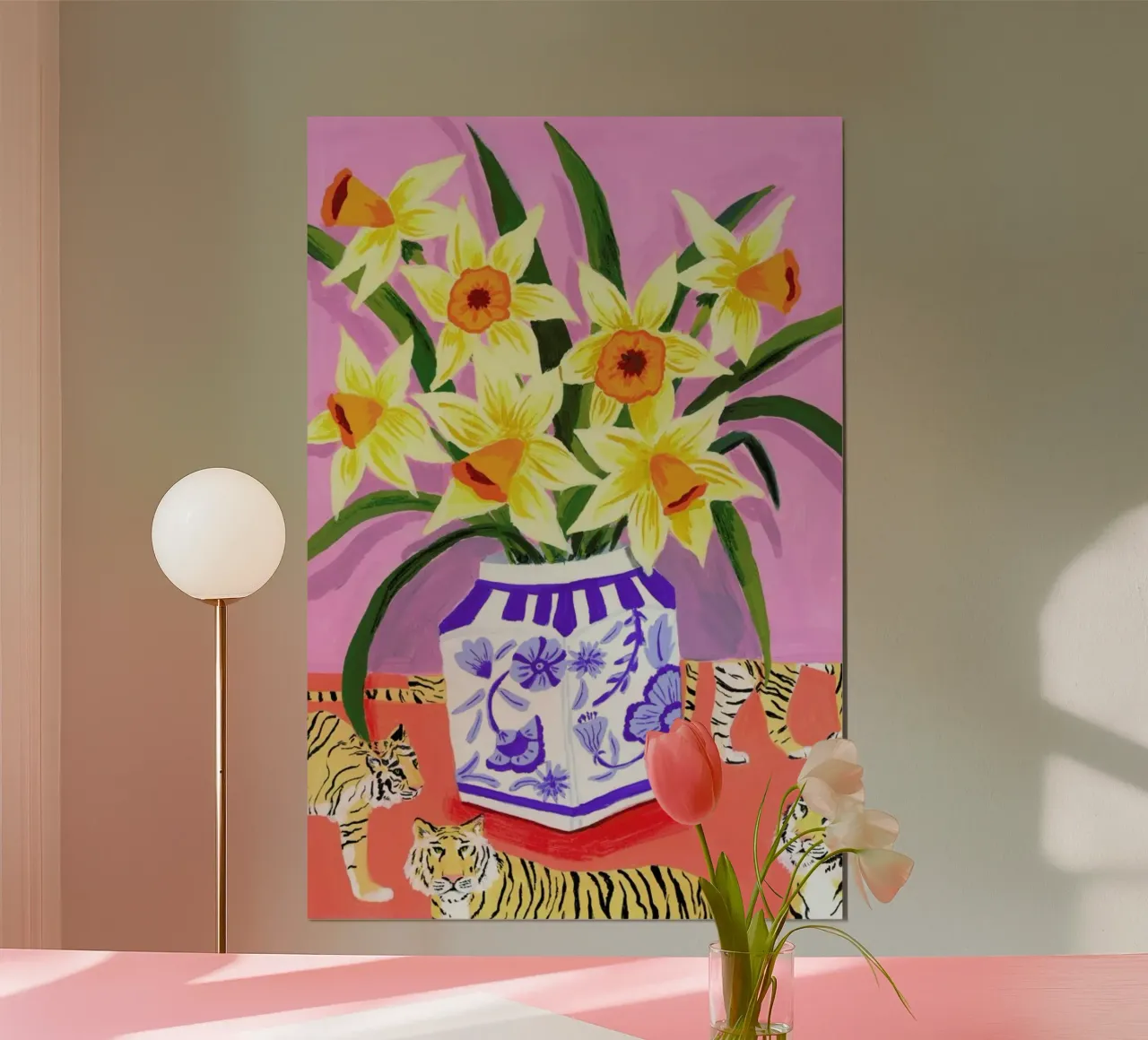 Daffodils poster van Sarah Gesek