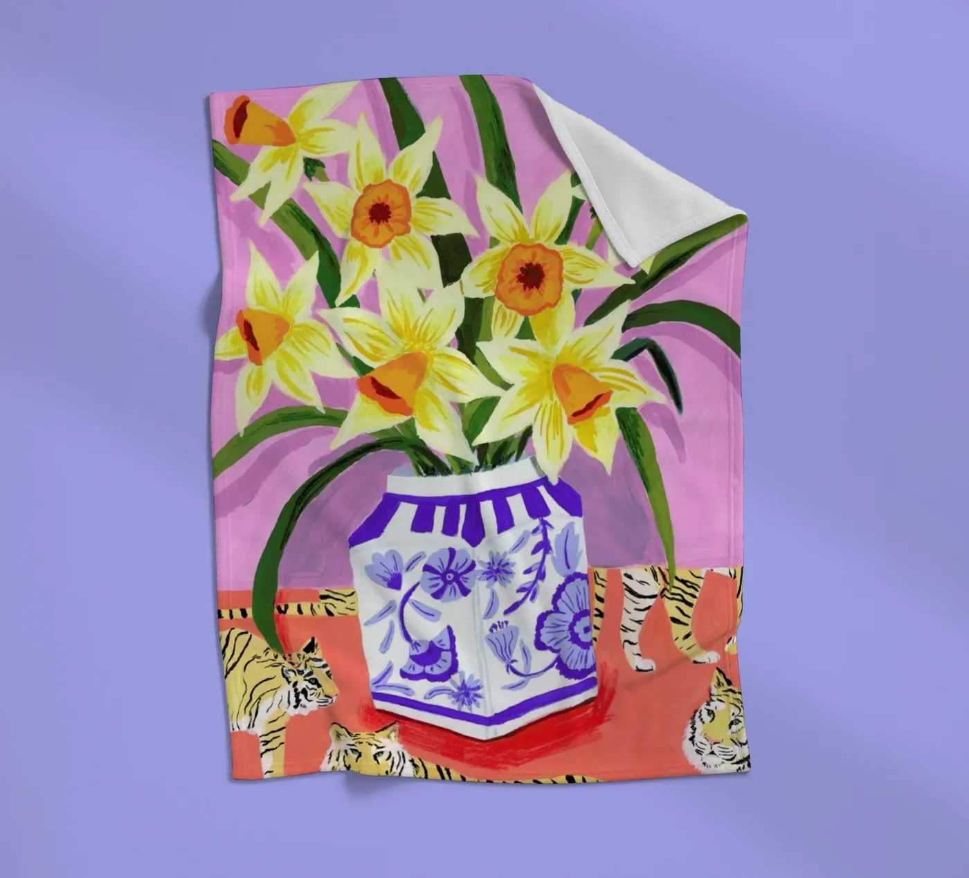 Daffodils fleecedeken van Sarah Gesek