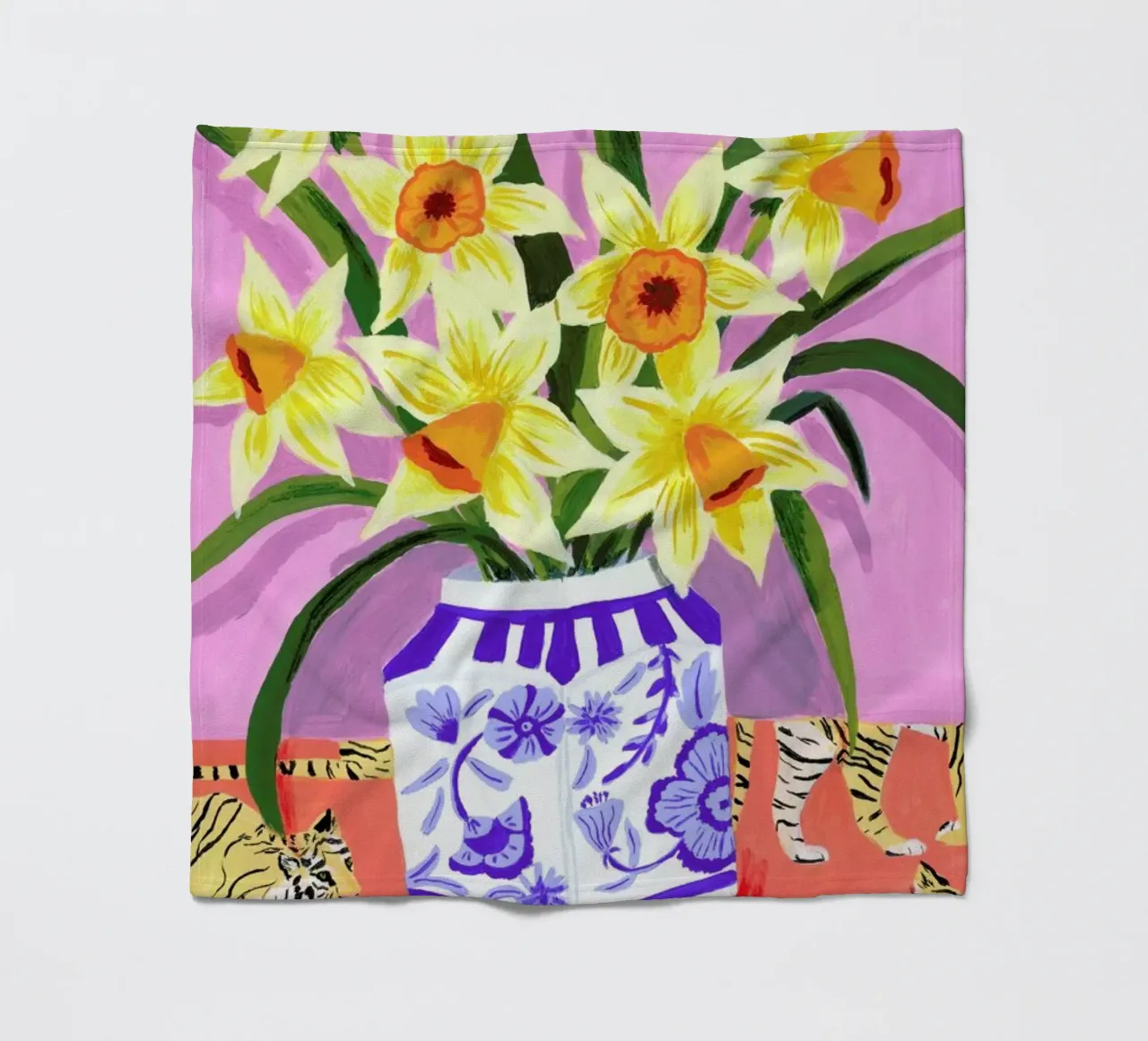 Daffodils Fleecedecke von Sarah Gesek