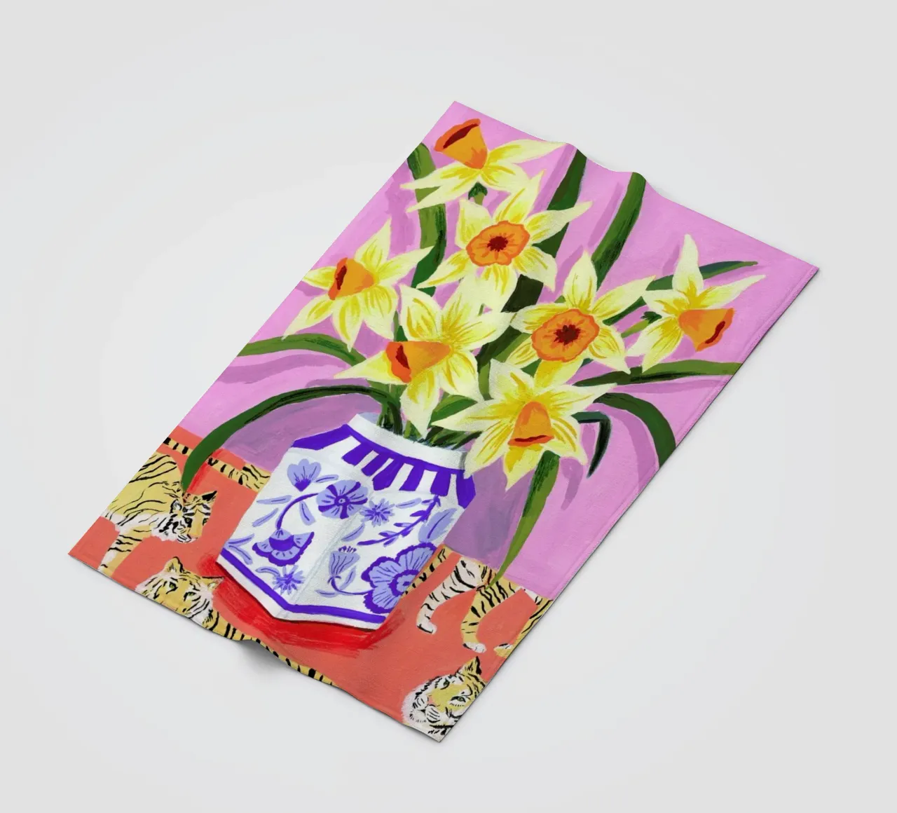 Daffodils Fleecedecke von Sarah Gesek