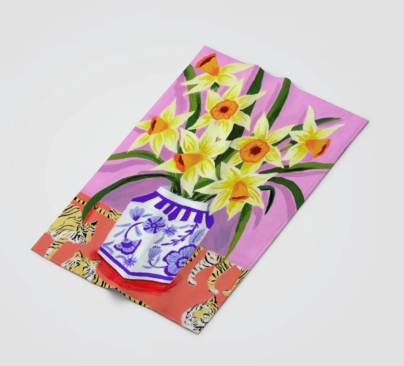 Daffodils fleecedeken van Sarah Gesek