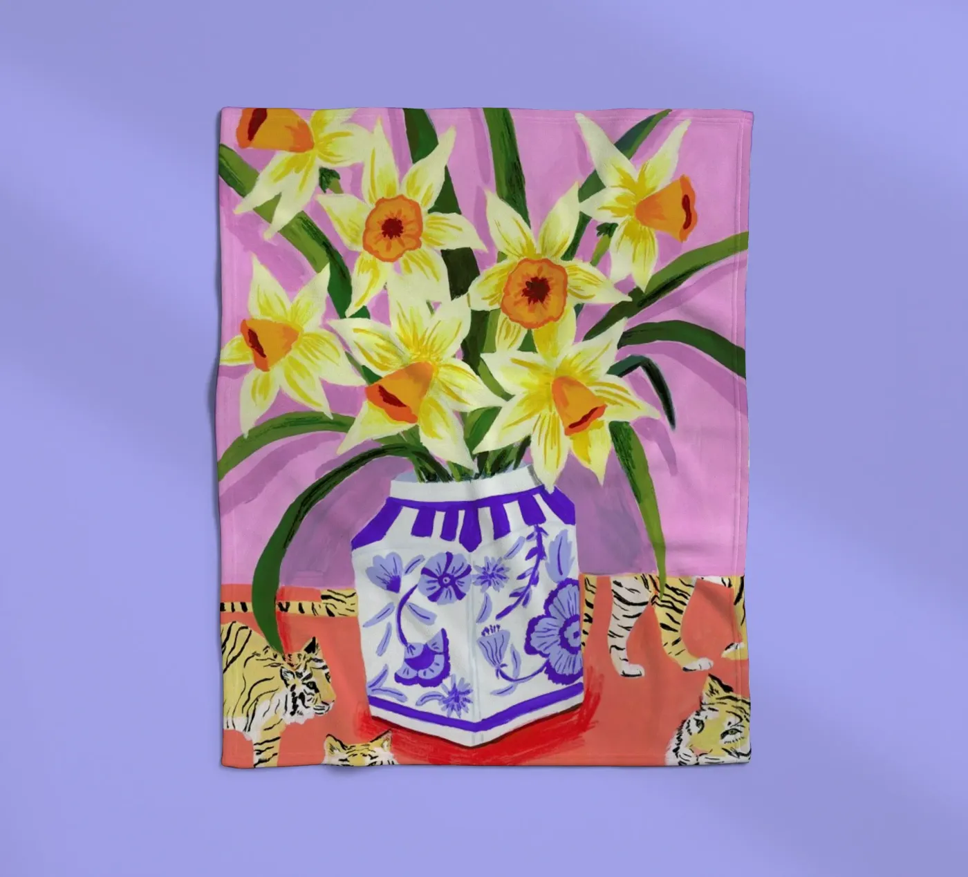 Daffodils fleecedeken van Sarah Gesek