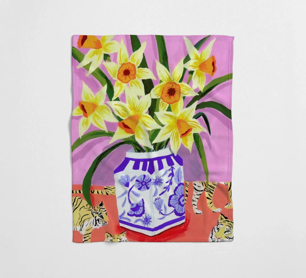 Daffodils Fleecedecke von Sarah Gesek