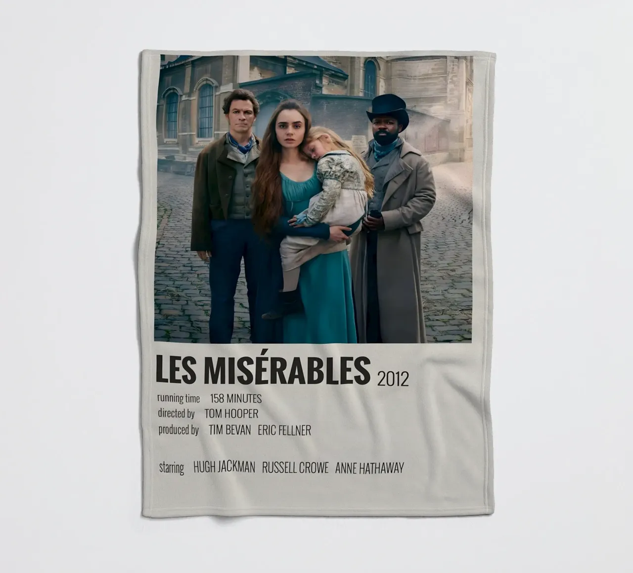LES MISÉRABLES 2012 coperta in pile da MVFminimalist