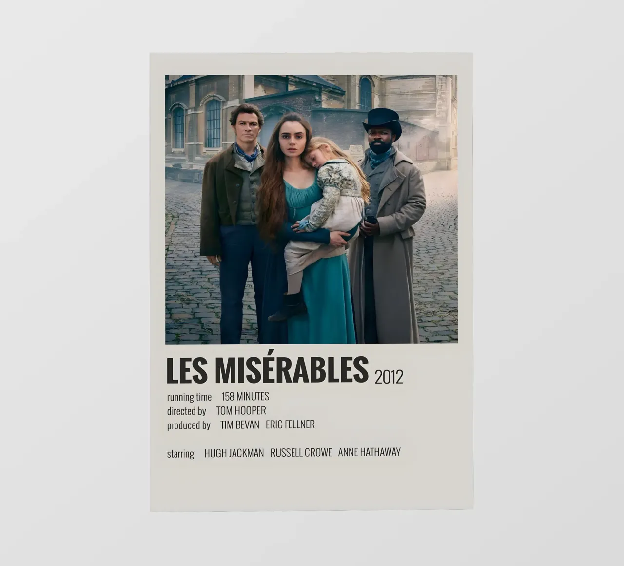 LES MISÉRABLES 2012 pellicola backlit da MVFminimalist