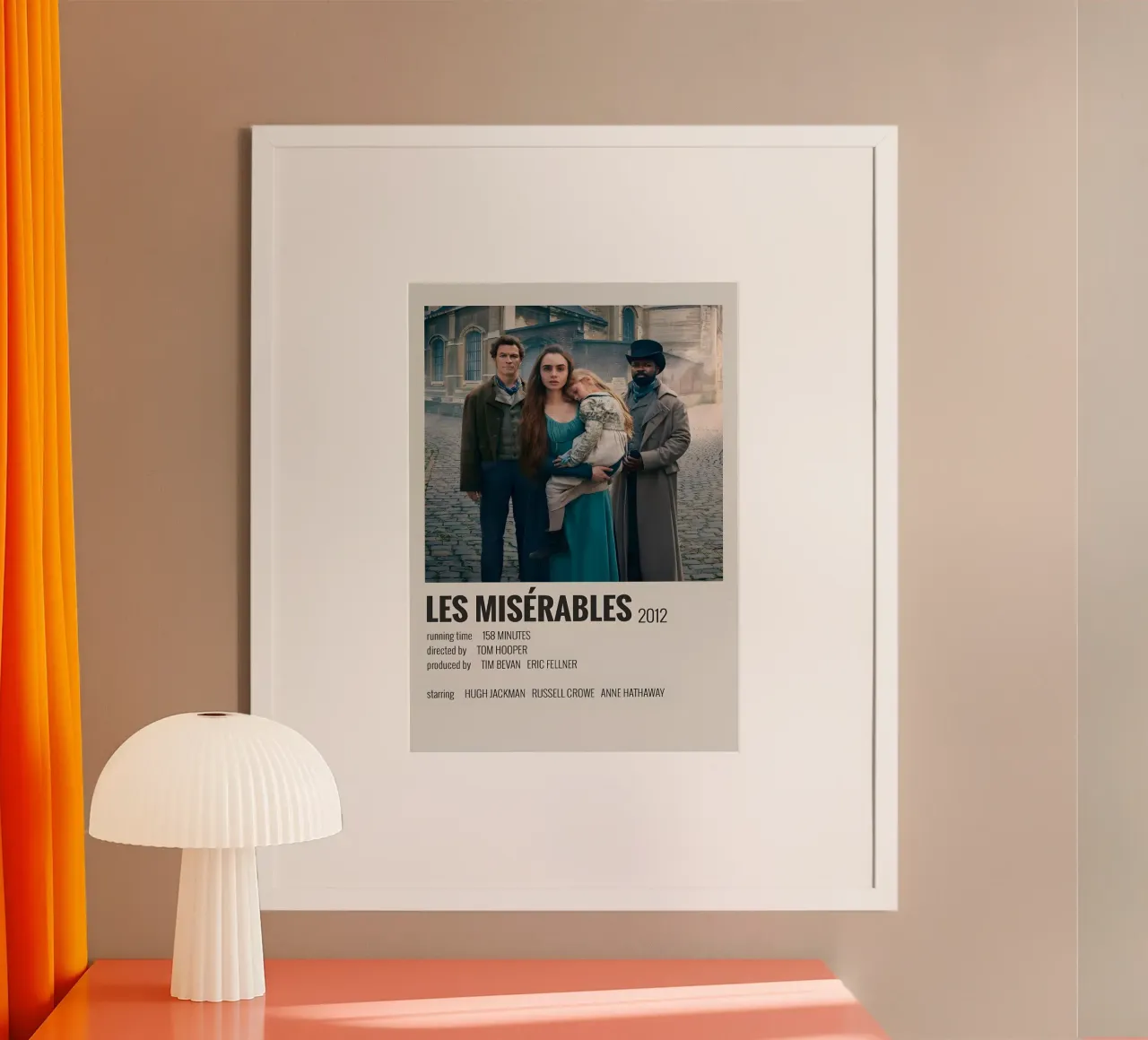 LES MISÉRABLES 2012 carta hahnemühle da MVFminimalist
