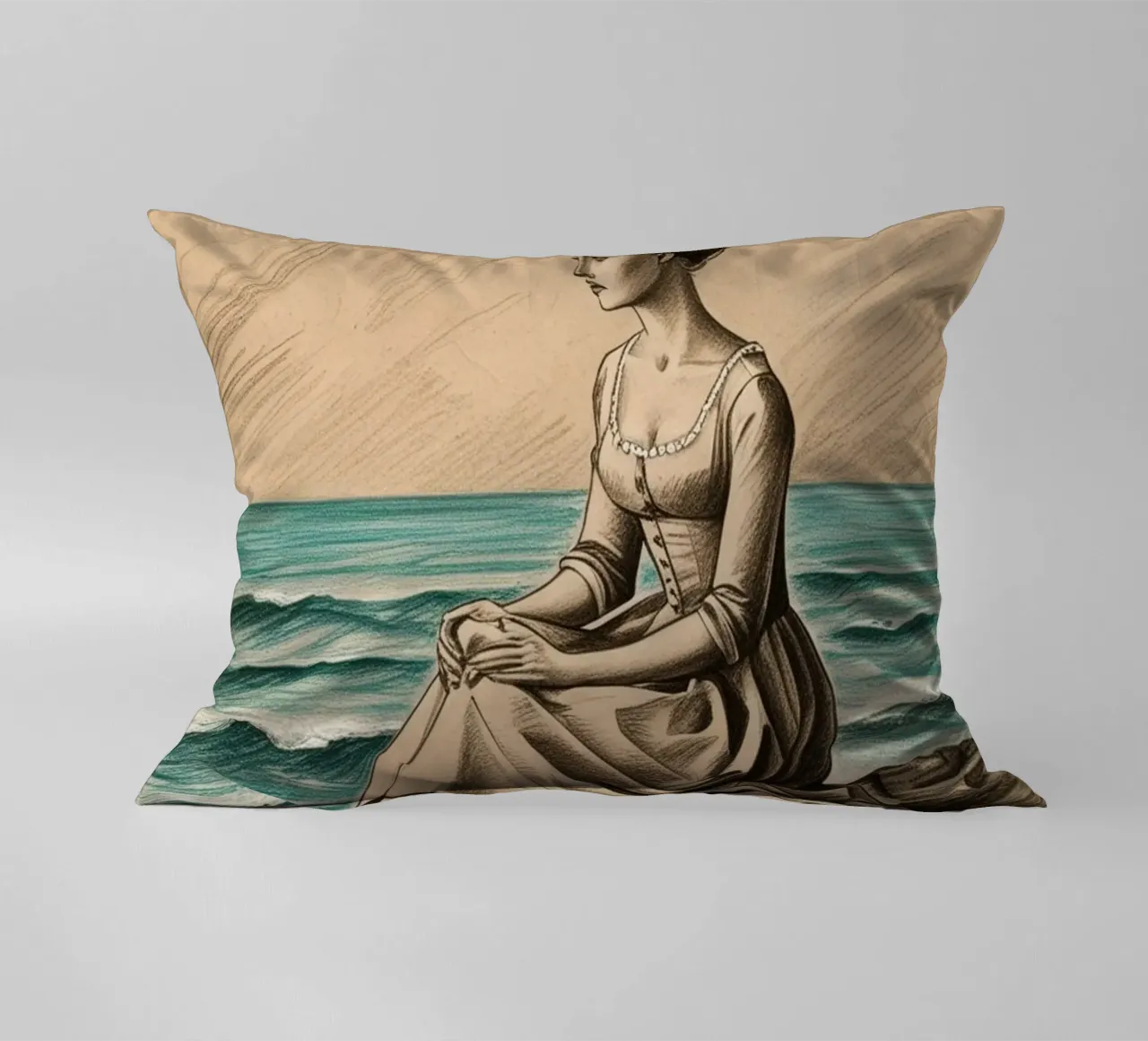 le donne e il mare cuscino da van hellen