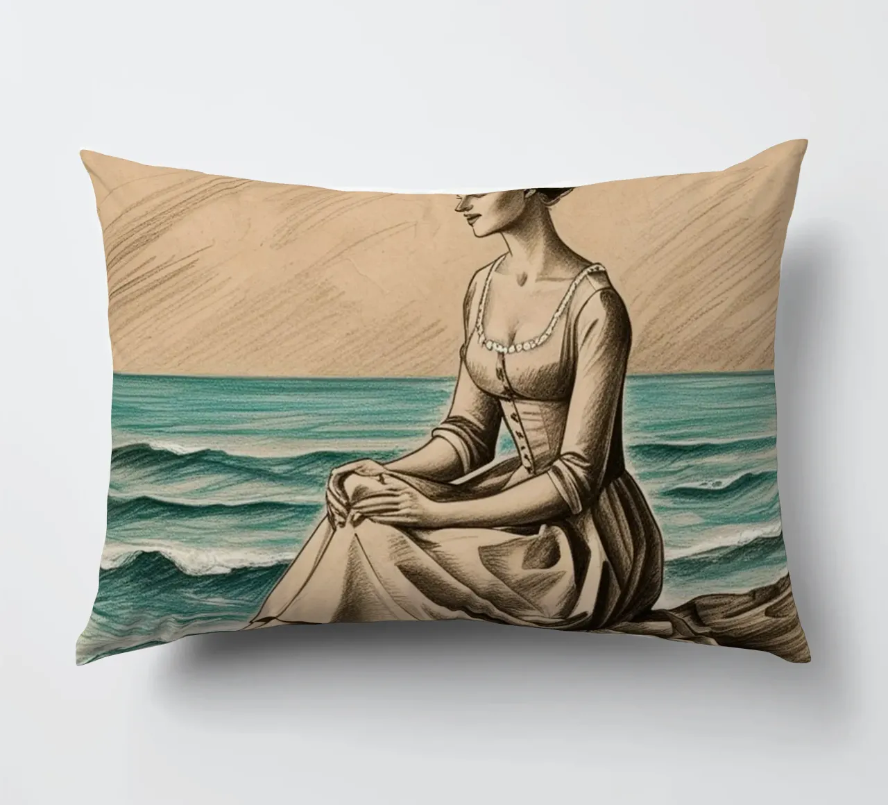 le donne e il mare cuscino da van hellen