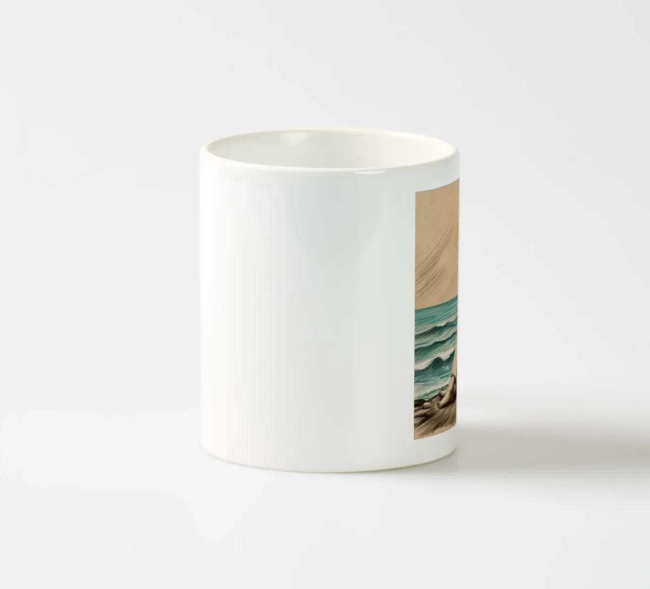 le donne e il mare tazza in ceramica da van hellen