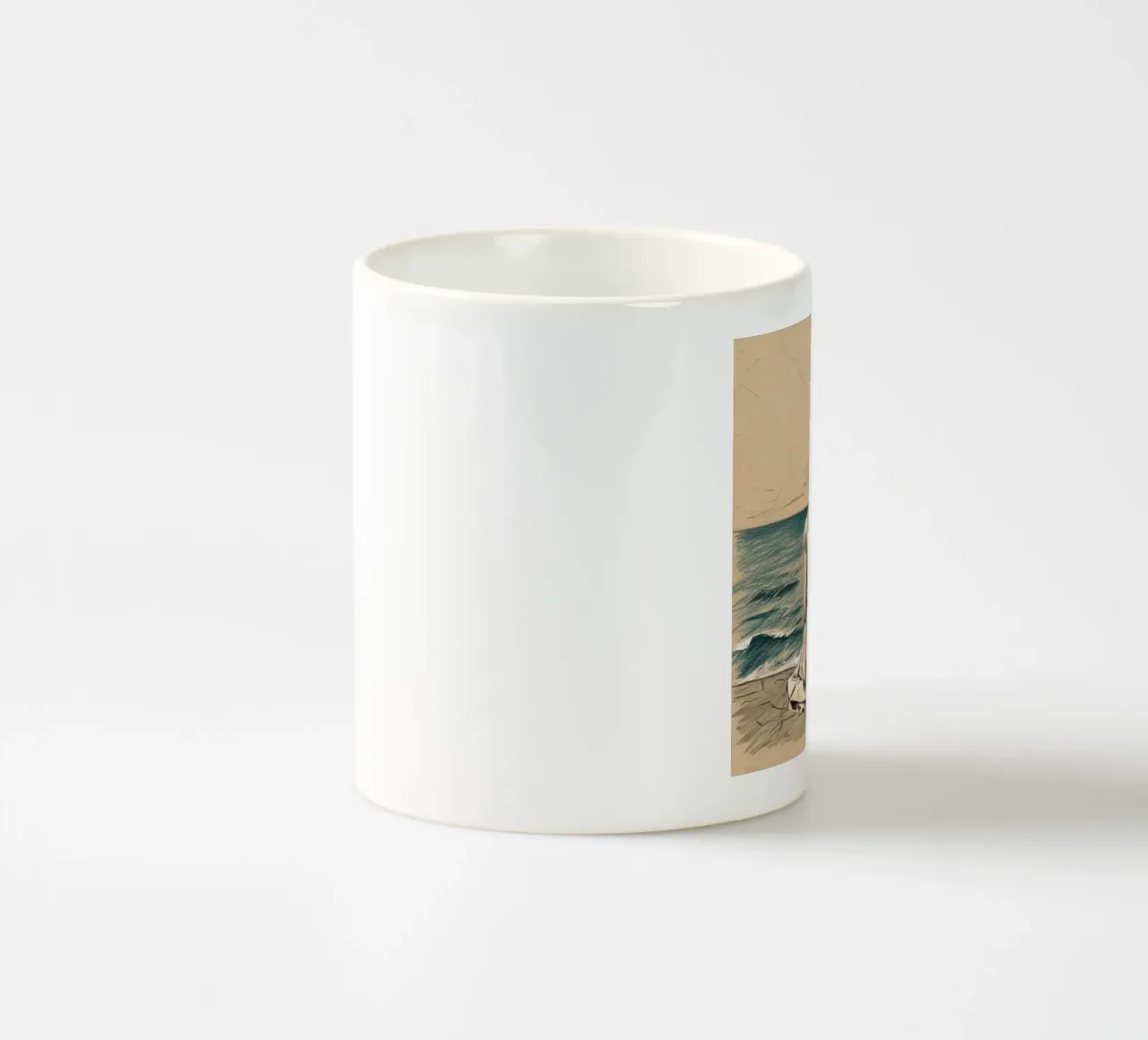 le donne e il mare tazza in ceramica da van hellen