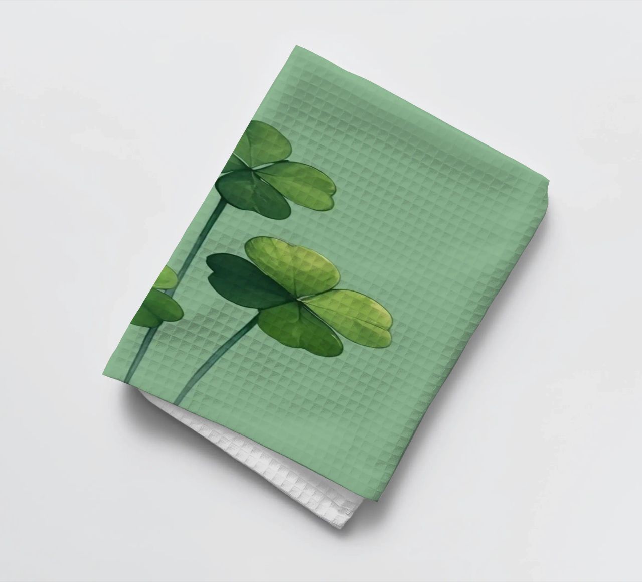Trèfle vert torchon de graphic design