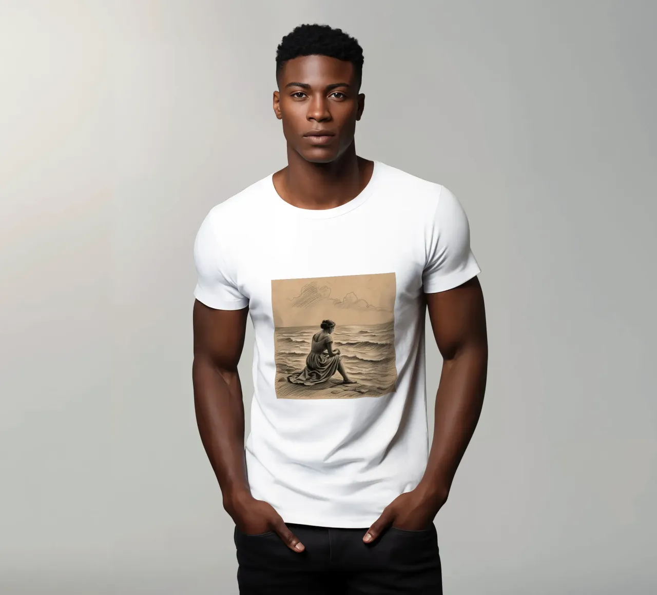 le donne e il mare t-shirt da van hellen