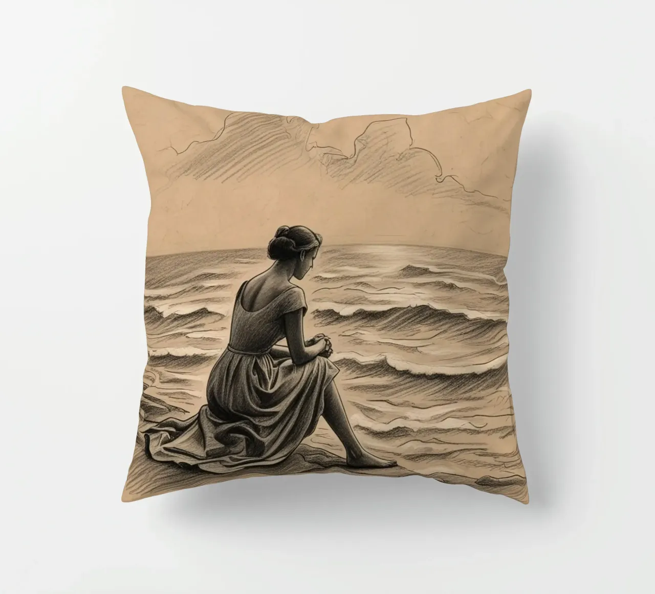 le donne e il mare cuscino da van hellen