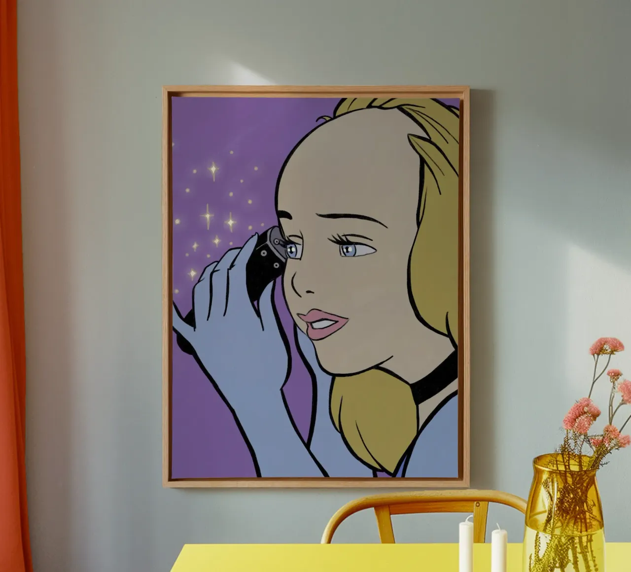 Assepoester scheert haar hoofd canvas met Baklijst van lucasmeier