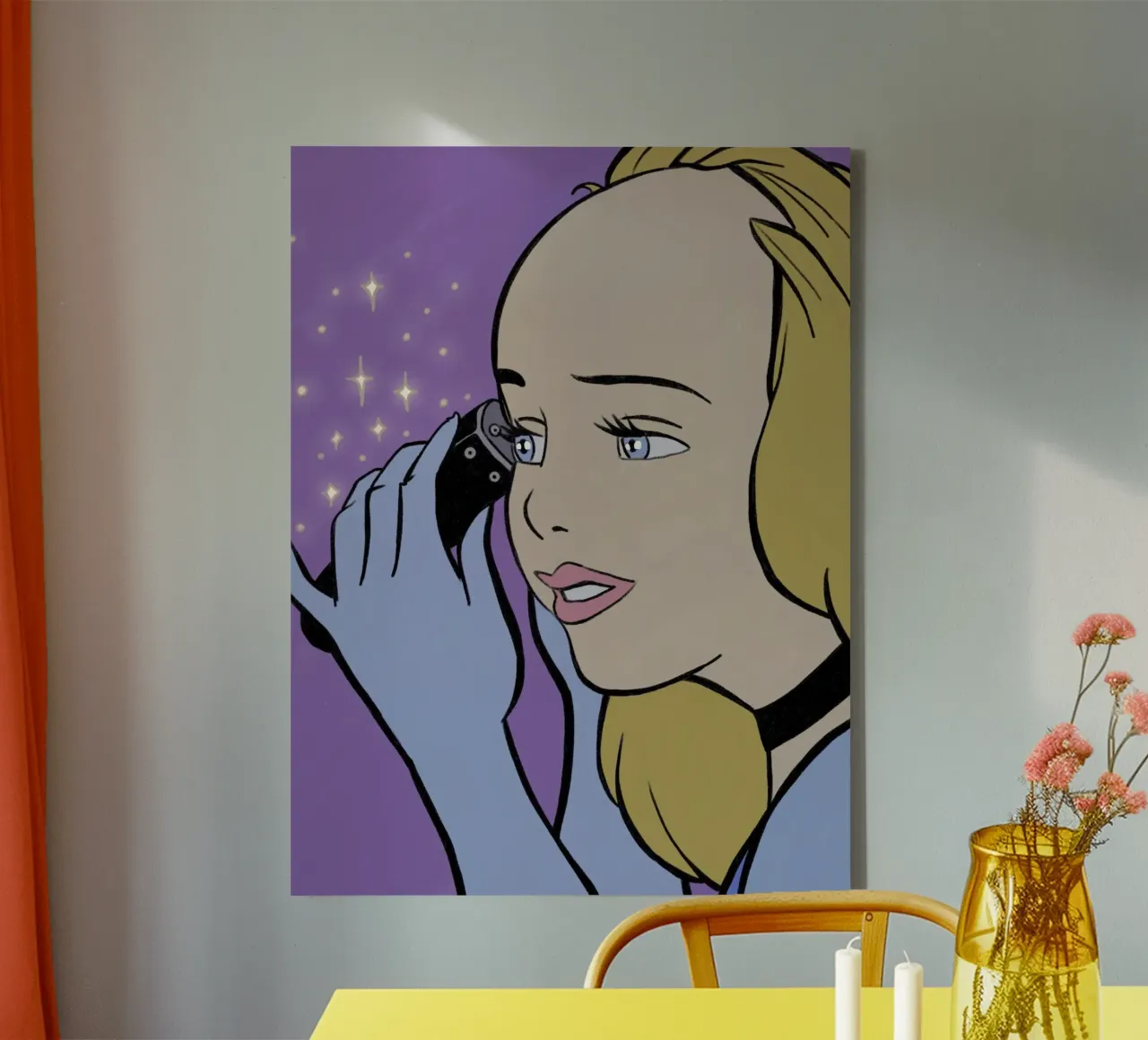 Assepoester scheert haar hoofd canvas met Baklijst van lucasmeier