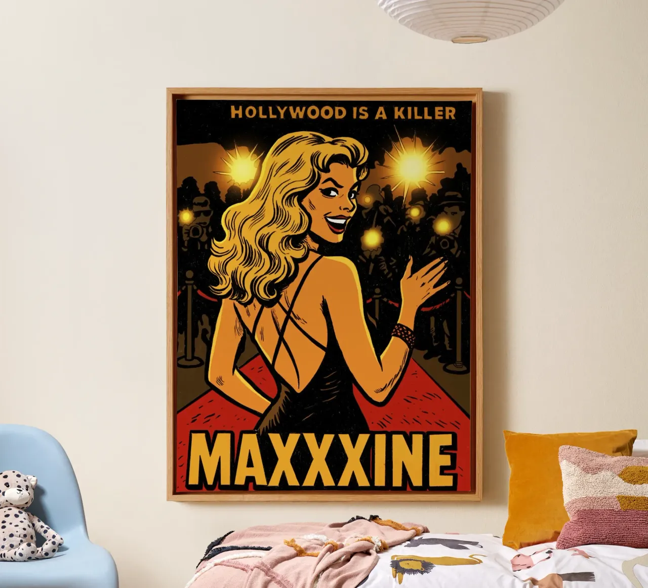 MaXXXine Inspired Please Please Please canvas met Baklijst van lucasmeier