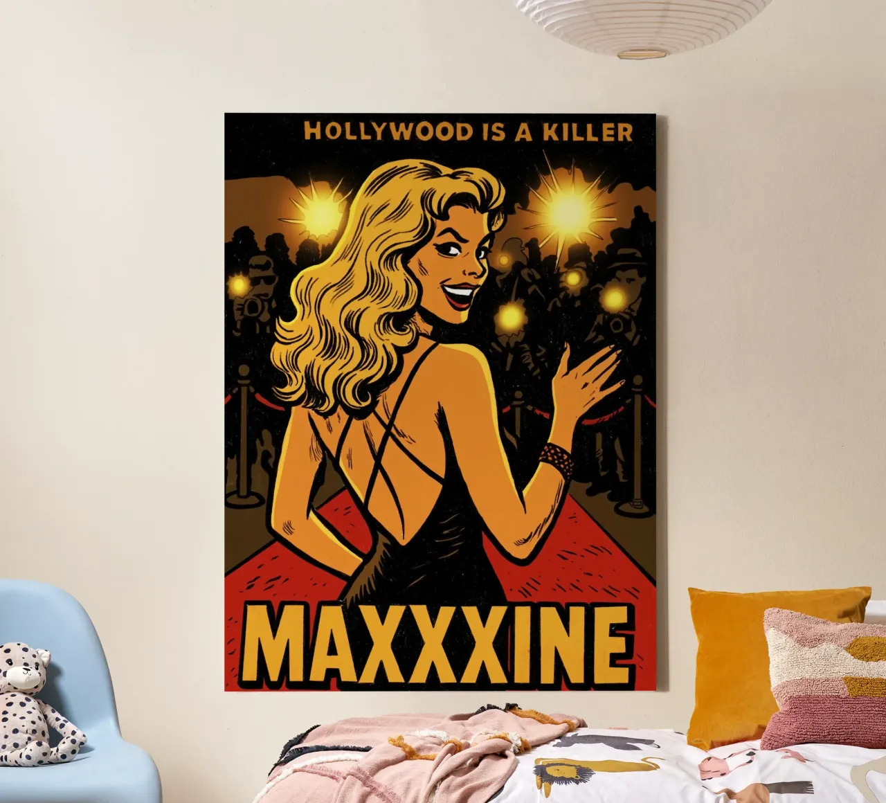 MaXXXine Inspired Please Please Please canvas met Baklijst van lucasmeier