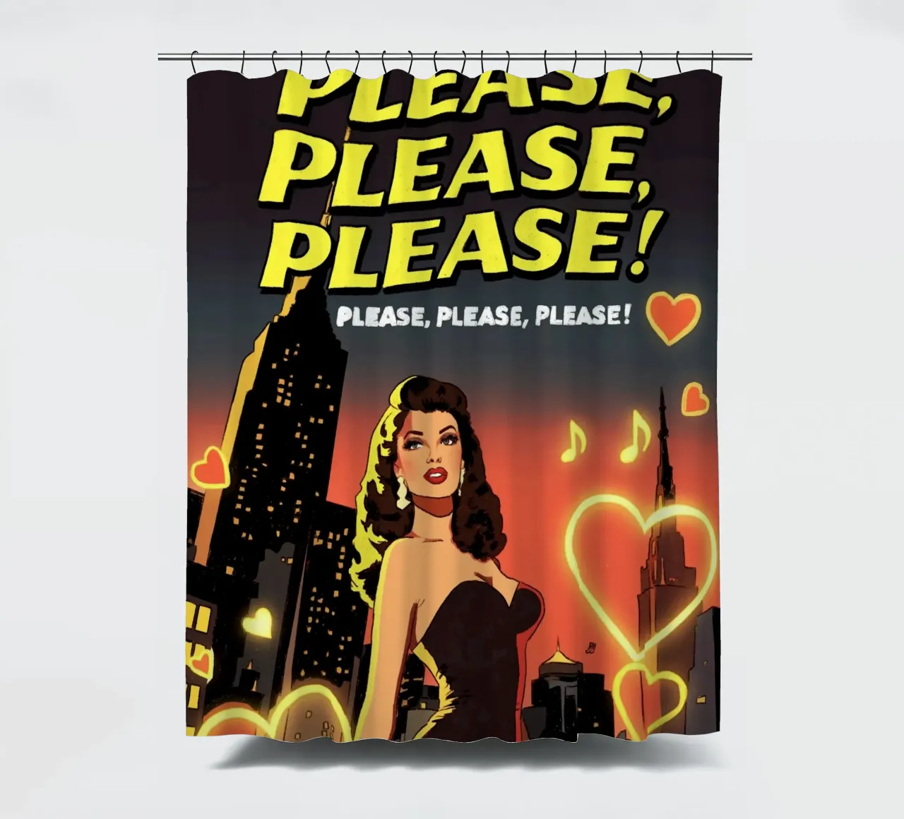 Please Please Please Pop Art tenda da doccia da lucasmeier