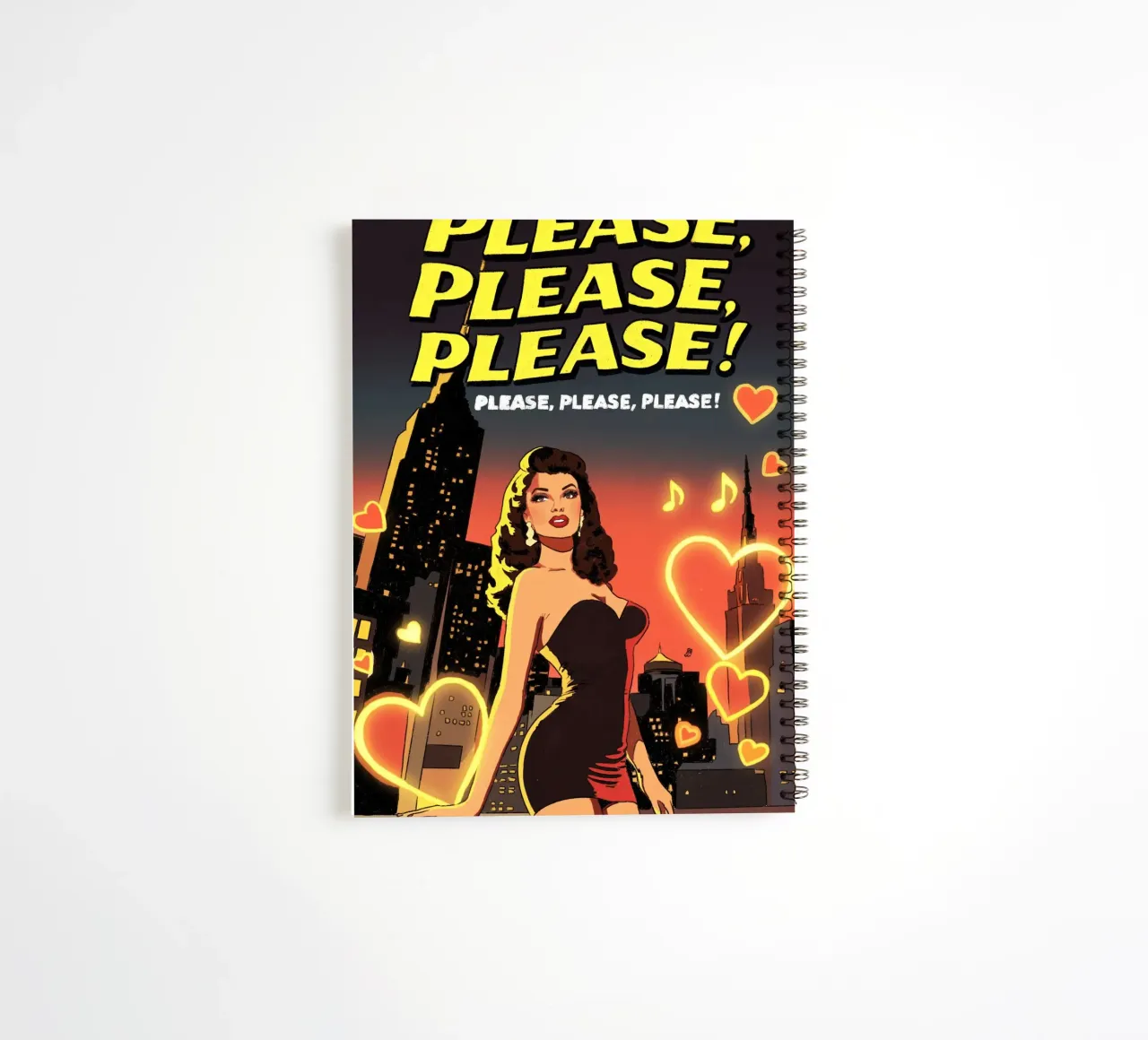 Please Please Please Pop Art spiral notebook by lucasmeier