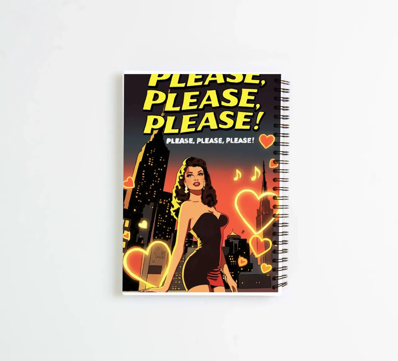 Please Please Please Pop Art spiral notebook by lucasmeier
