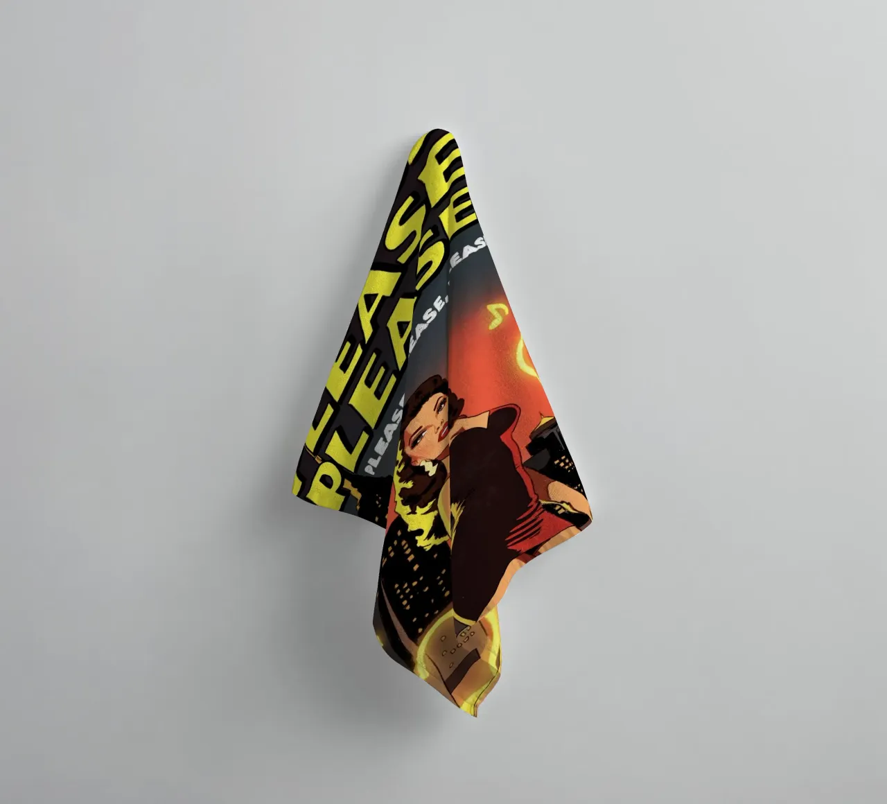 Please Please Please Pop Art asciugamano da bagno da lucasmeier