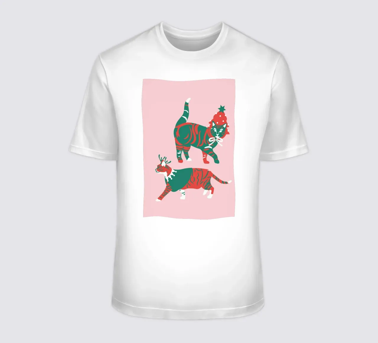 Meow-Ery Christmas t-shirt by Mariery Young