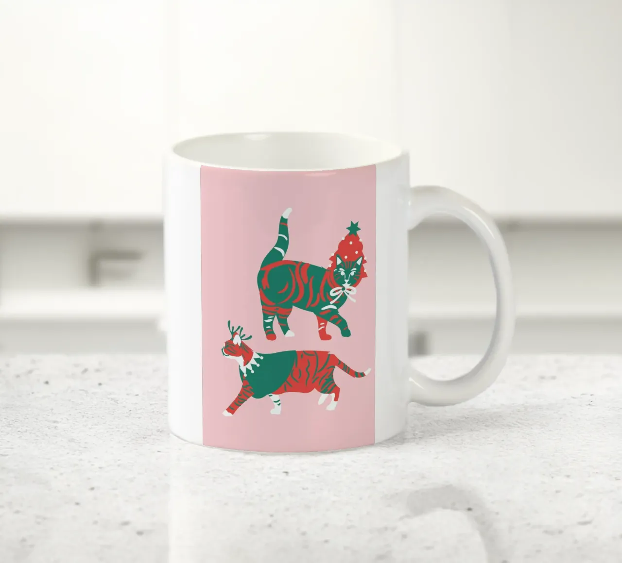 Meow-Ery Christmas tazza in ceramica da Mariery Young