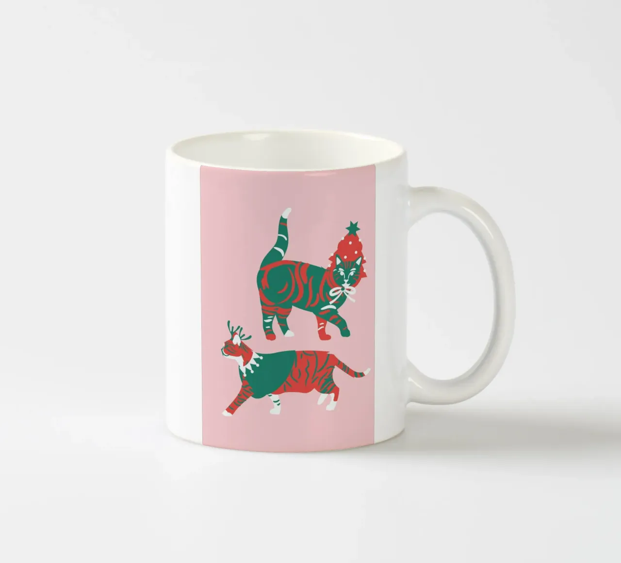 Meow-Ery Christmas tazza in ceramica da Mariery Young