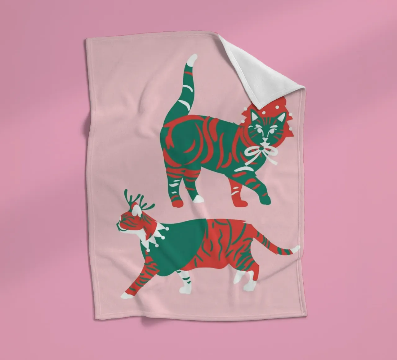 Meow-Ery Christmas coperta in pile da Mariery Young