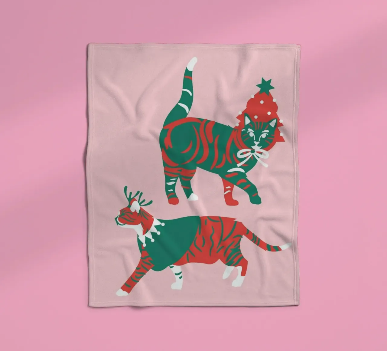 Meow-Ery Christmas coperta in pile da Mariery Young