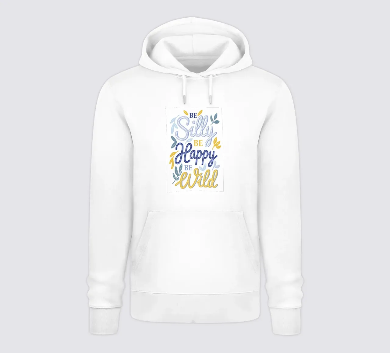 Citazione di Be Silly be Happy felpa con cappuccio da Martina