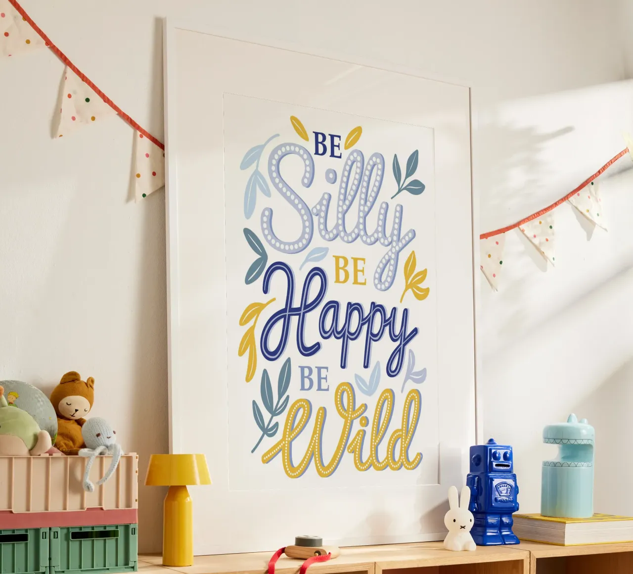 Be Silly be Happy Zitat Hahnemühle von Martina