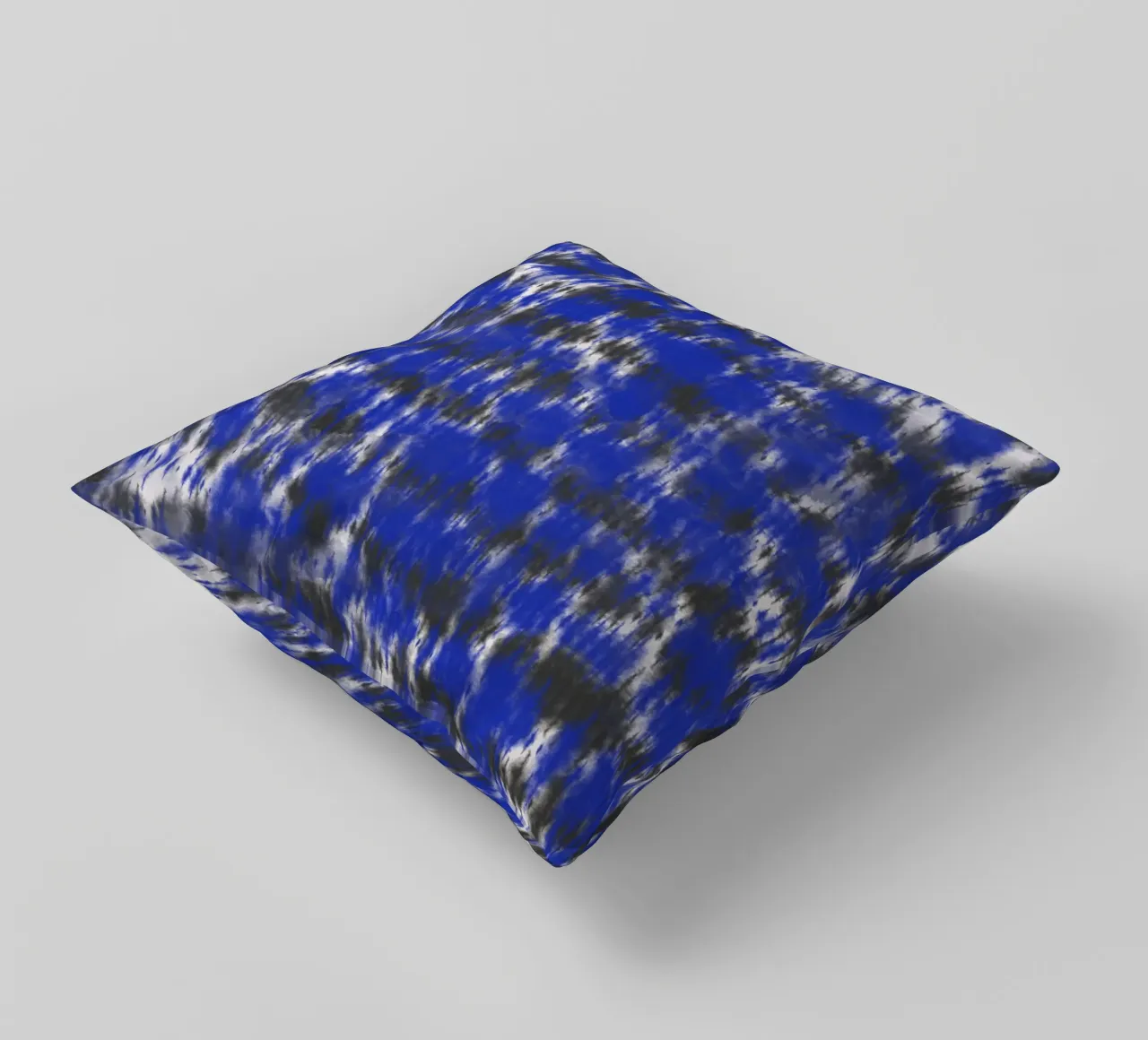Tie dye a righe blu e nere cuscino da Little Dean