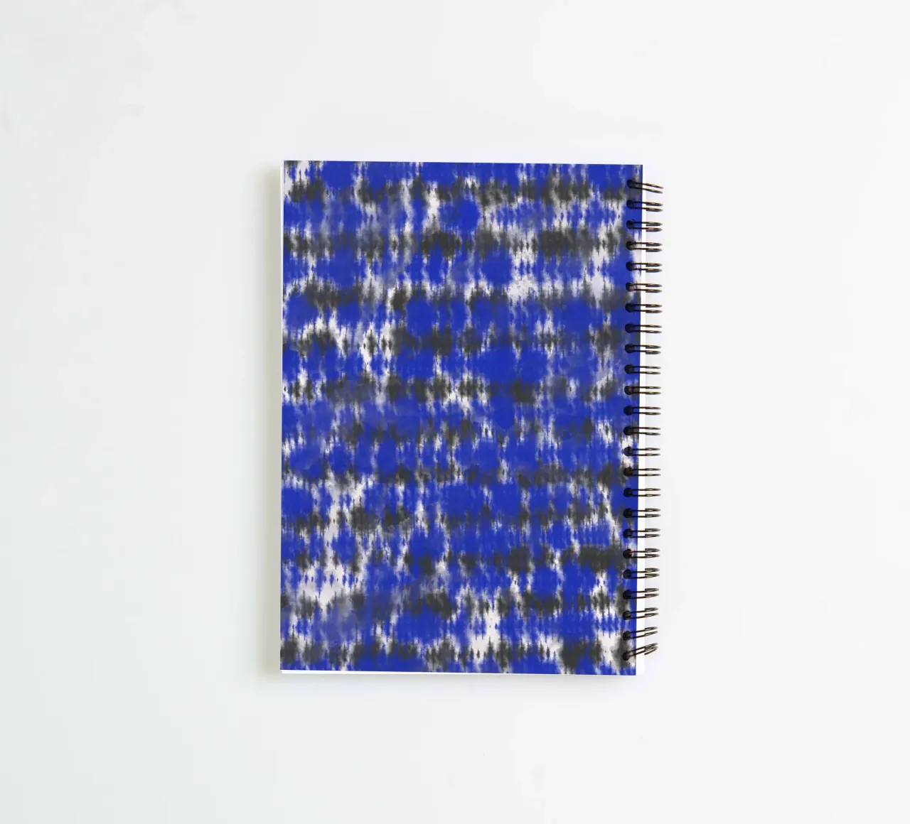 Tie dye a righe blu e nere diario ad anelli da Little Dean
