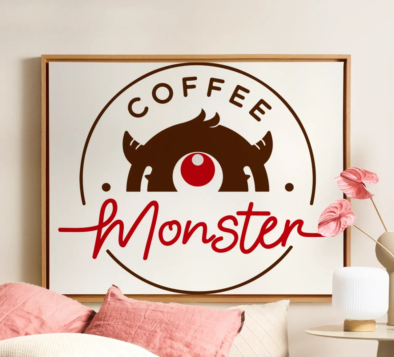MOSTRO DEL CAFFÈ tela con Cornice a cassetta da ersanim