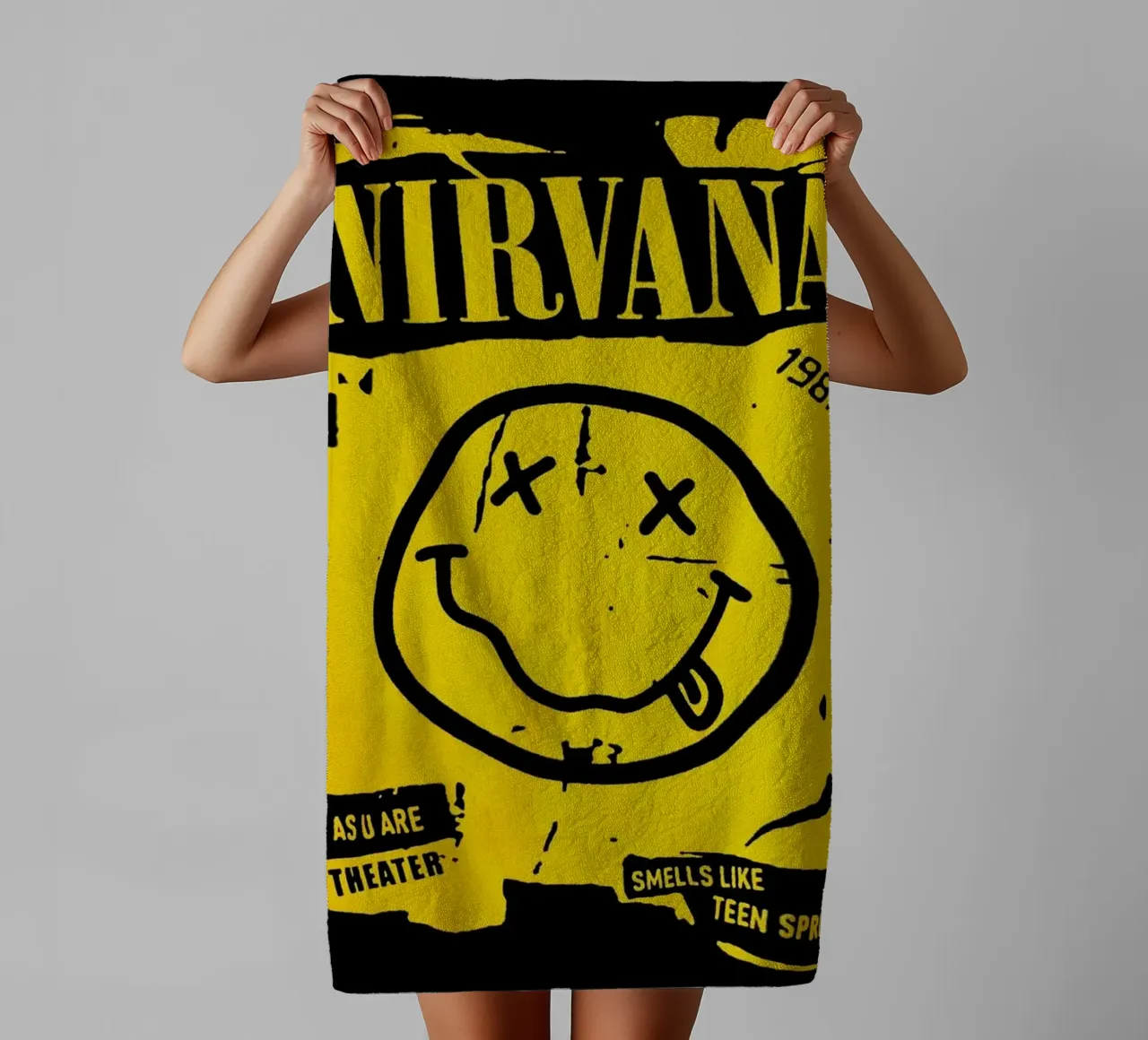 Pure Grunge Concert Vibes towel by zugbl