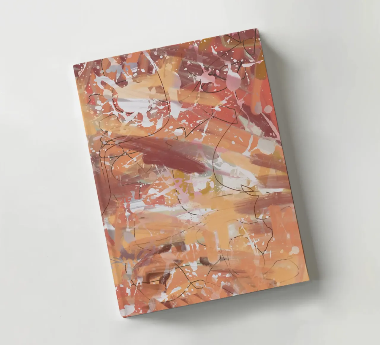 Concrete paint splatter notebook by Little Dean