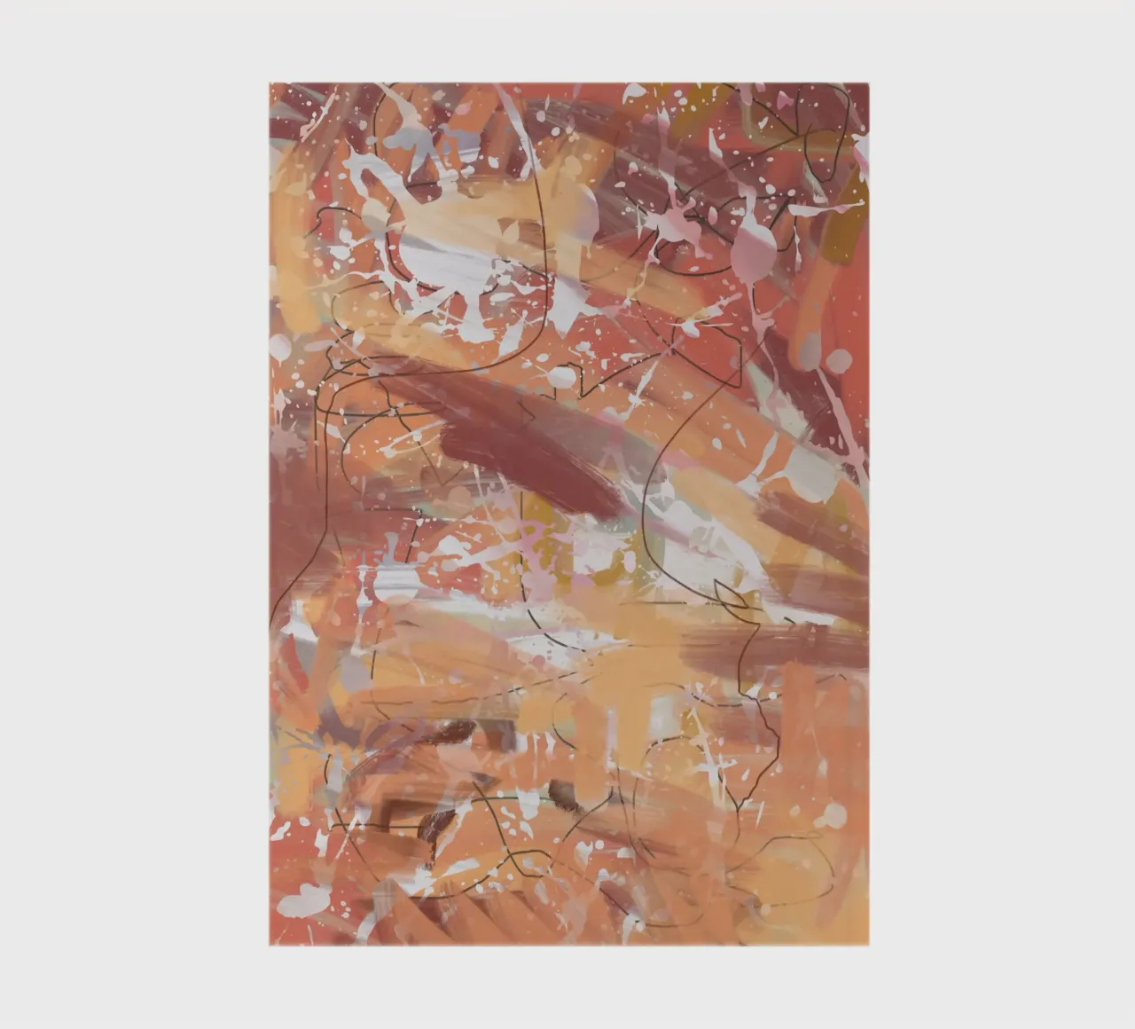 Concrete paint splatter notebook by Little Dean
