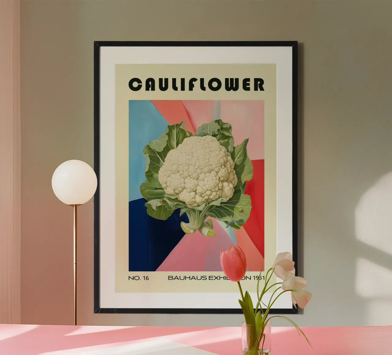Cavolfiore Cucina di metà secolo poster da Patrick J Curtis