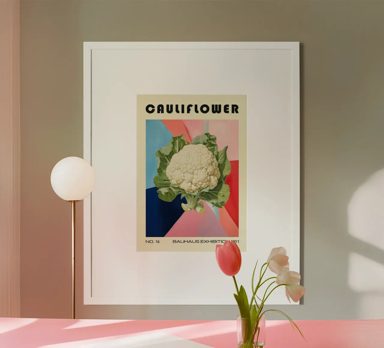Cavolfiore Cucina di metà secolo poster da Patrick J Curtis