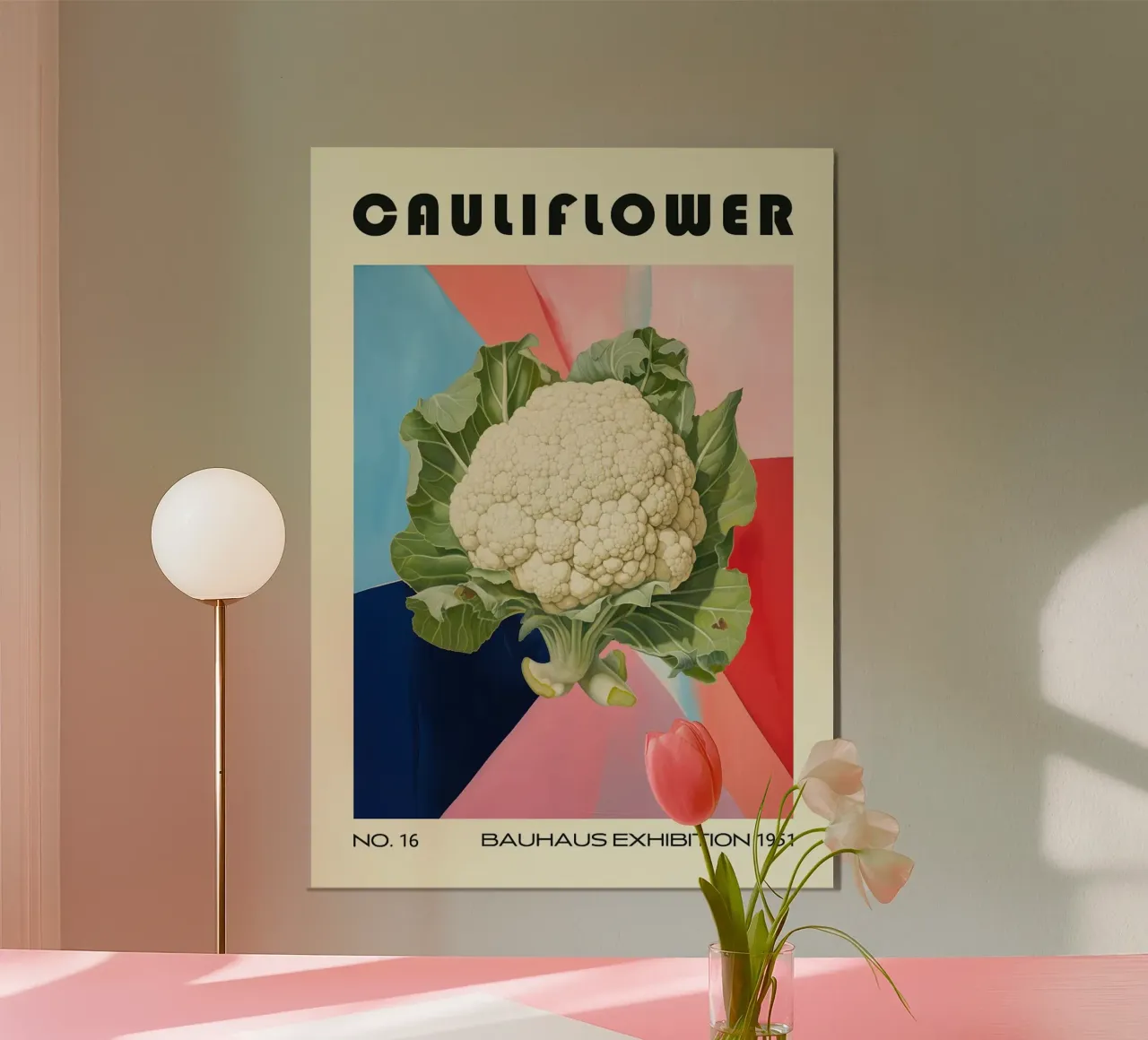 Cavolfiore Cucina di metà secolo poster da Patrick J Curtis